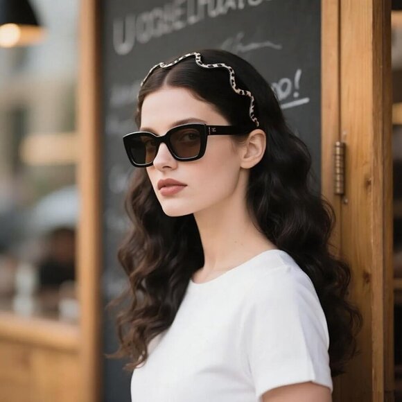 Wavy Headband Women Non Slip French Style Plastic Tortoiseshell main image 6